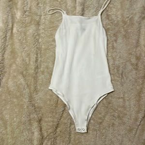 XS Wild Fable white bodysuit